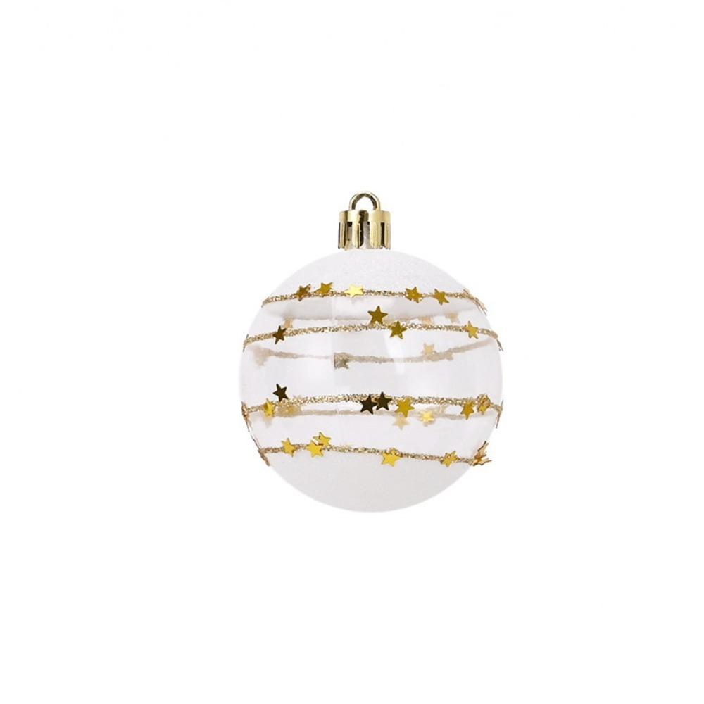 

16Pcs DIY Crafts Painted Christmas Tree Ornament Plastic Christmas Decorations