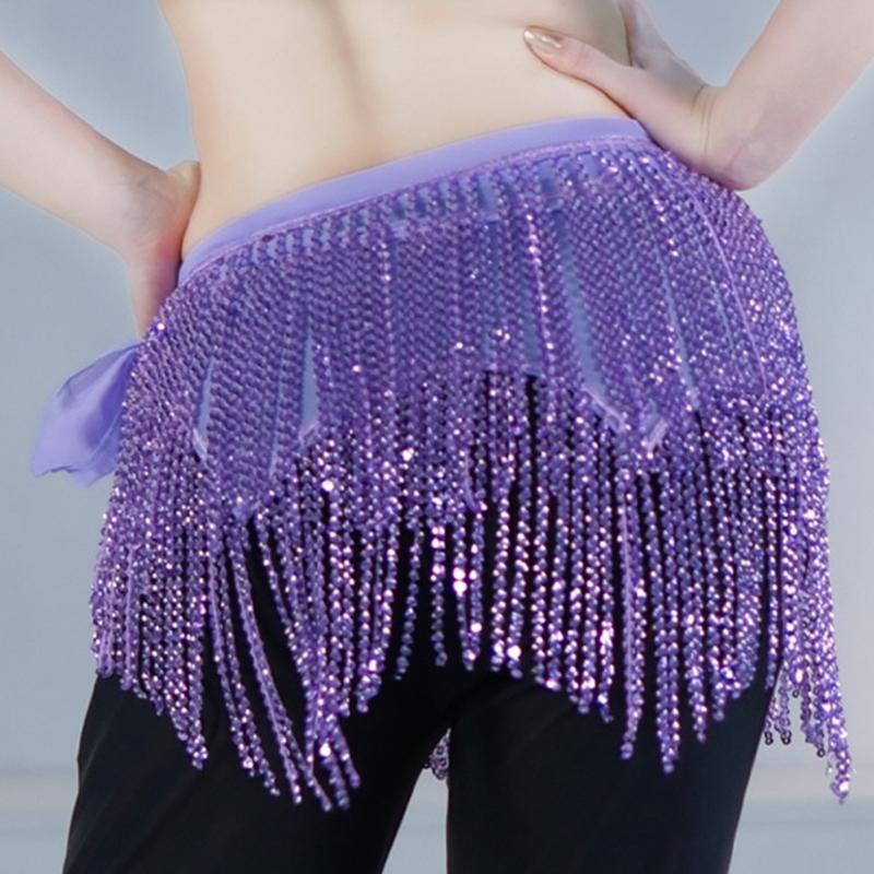Professional Grade Belly Dance Hip Scarf Lightweight Polyester Fabric for Comfortable Extended Dance Practice