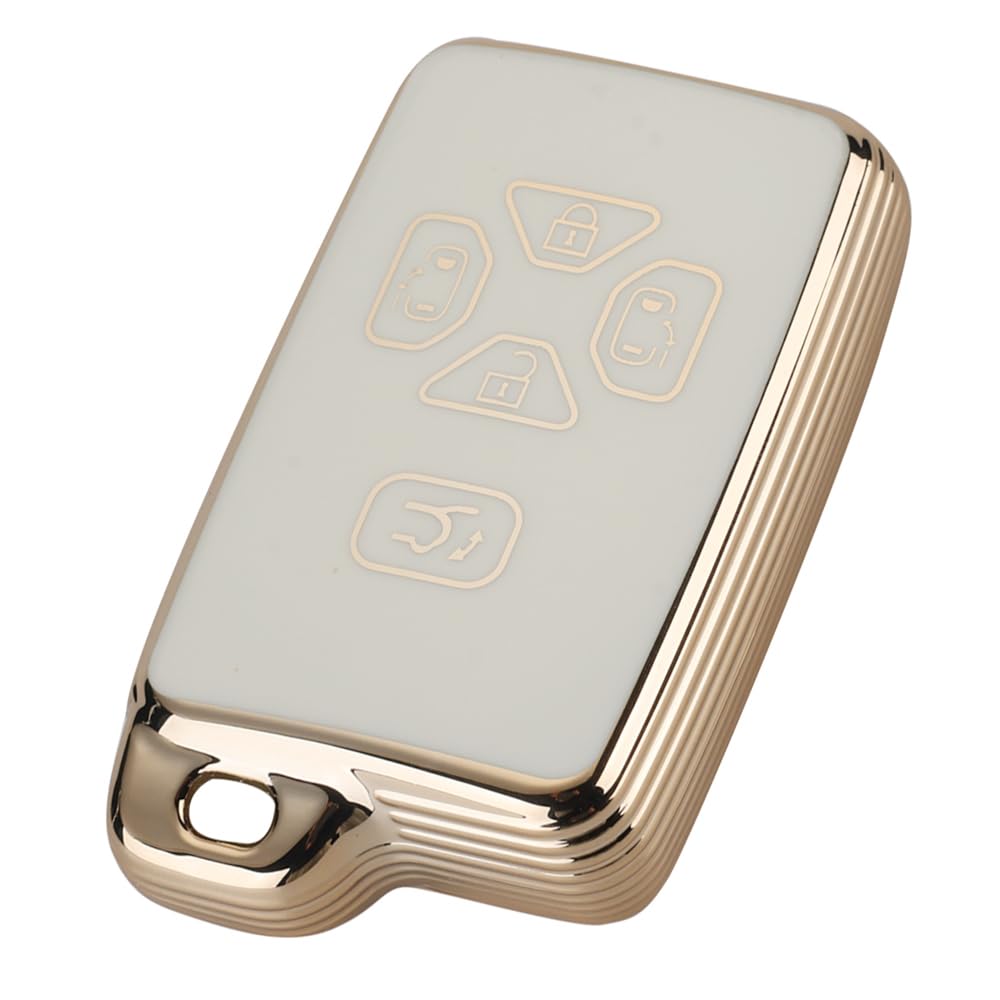Kinotaka 5 Button Smart Key Cover for Toyota Vehicles Estima/Noah белый
