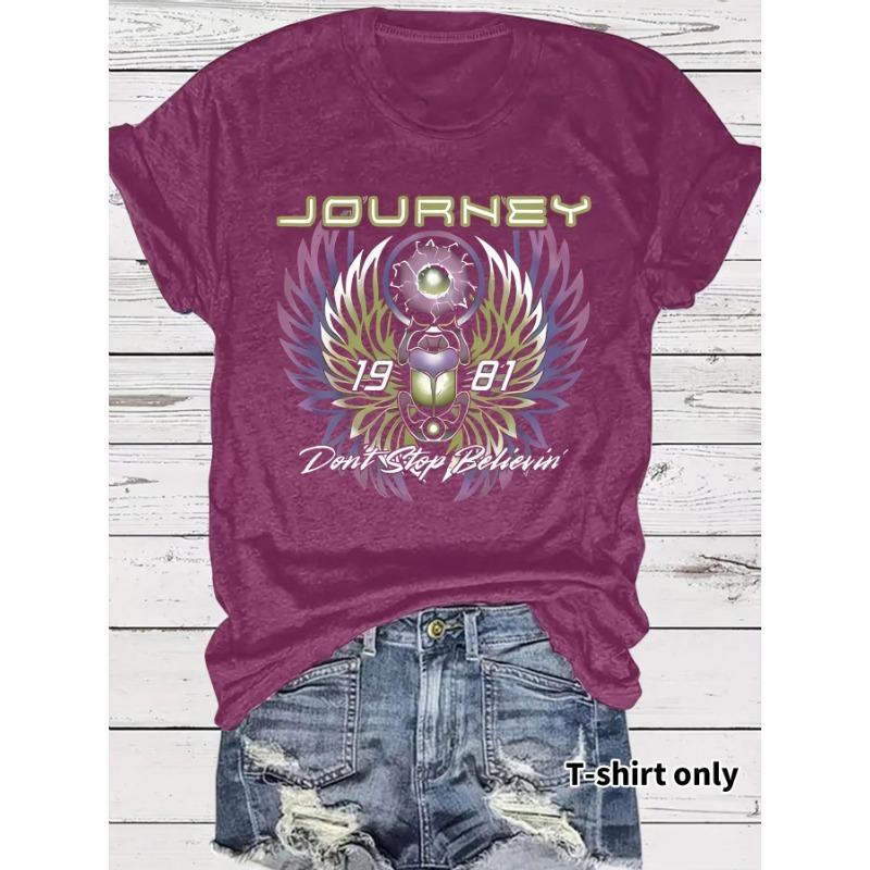 Damen Rock Kurzarm T-Shirt