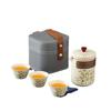 Jinsi Guyun Kuaike Cup Ru Kiln Outdoor Travel Tea Set Souvenir Business Travel Camping Printing