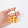 Handmade Knitted Clownfish Keychain - Cute Crochet Wool Yarn Ornament