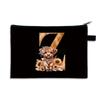 26 letter print size change bag Oxford cloth zipper storage bag Student portable pencil case
