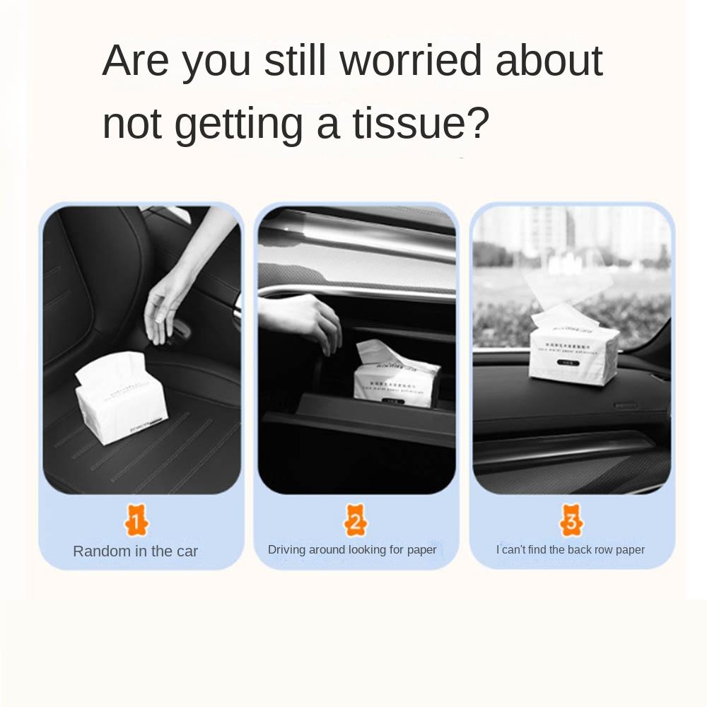 Cute Dog Car Back Seat Tissue Box INS Car  Hanging Napkin Holder  Car Interior Decoration