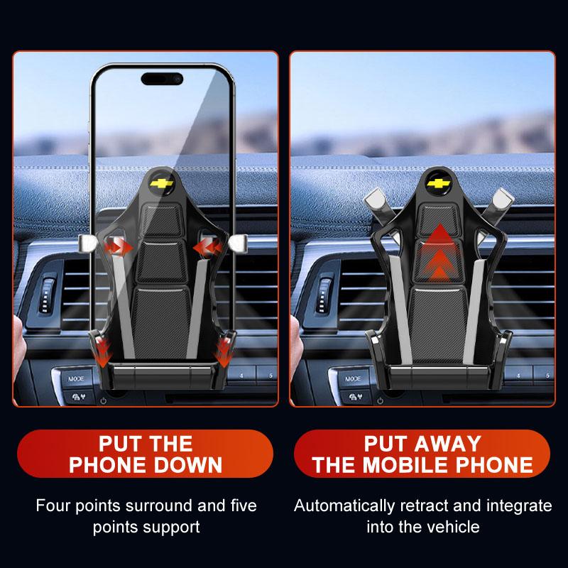 Auto Handyhalter Rennsitz Design Halter Ständer Saugnapf Smartphone Mobil für Chevrolet Spark Captiva Camaro Lova Aveo Auto