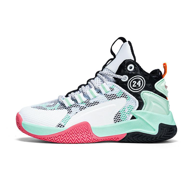 2024 New Spring Boys Sports Leisure Children's Shoes Trendy Fashion Basketball Shoes Middle and Older Children's Student Sneakers