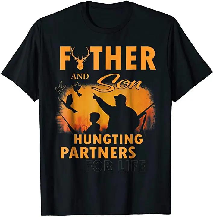 

Father and Son Hunting Partners for Life TShirt Summer Cotton Short Sleeve ONeck Mens T Shirt New S3XL 4XL