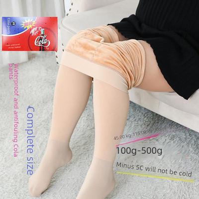 Plus Size Velvet Warm Pantyhose: Thickened Bare Leg Autumn/Winter Bottoming Pants for Women