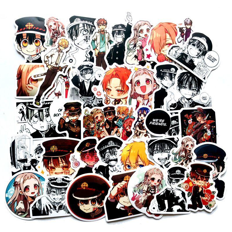 50pcs Toiletbound Hanakokun Stickers Diy Graffiti Skateboard Phone Bike Decals