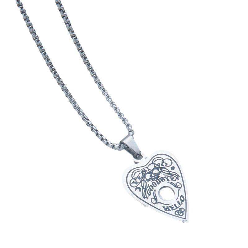 Meise Jewelry Stainless Steel Heart Necklace: Men's and Women's Simple, Stylish Good Boy Design