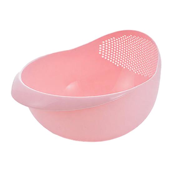 Koszyk do płukania i odsączania ryżu Lekki Plastik spożywczy Dwupoziomowy Otwory drenażowe Warzywa Owoce Przechowywanie Kuchnia