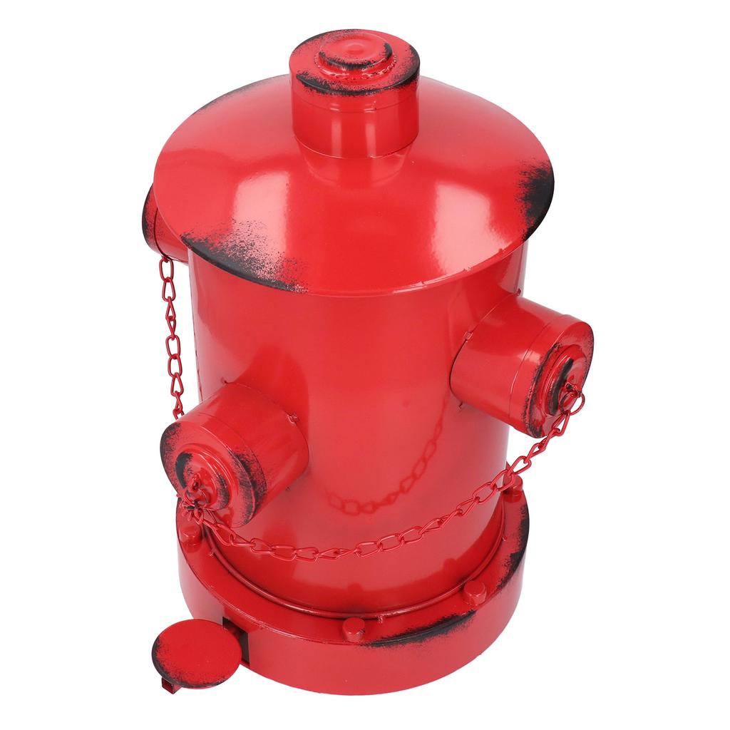 Hydrant Trash Can Decorative Retro Industrial Indoor Outdoor Iron Waste Bins with Bucket for Garden Home Kitchen