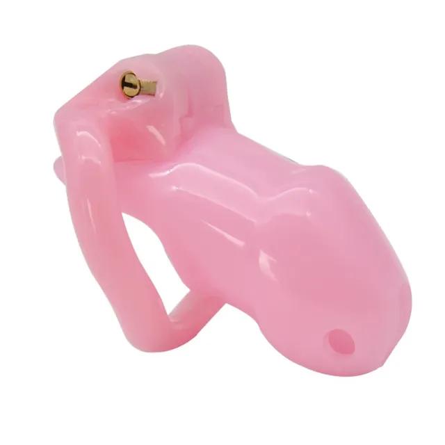 Sex Toys Resin Male Chastity Devices With 4 Penis Rings Chastity Lock Cock Cage Penis Sleeve Exotic Sex Product For Men 18+