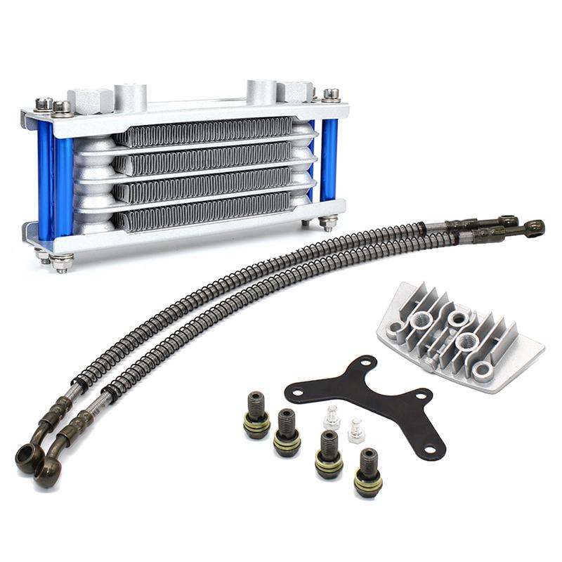 Motorcycle Oil Cooler Oil Radiator Kit For KTM Monkey 125 250 Honda Yamaha Kawasaki Universal Pit Dirt Bike Motocross Assessor