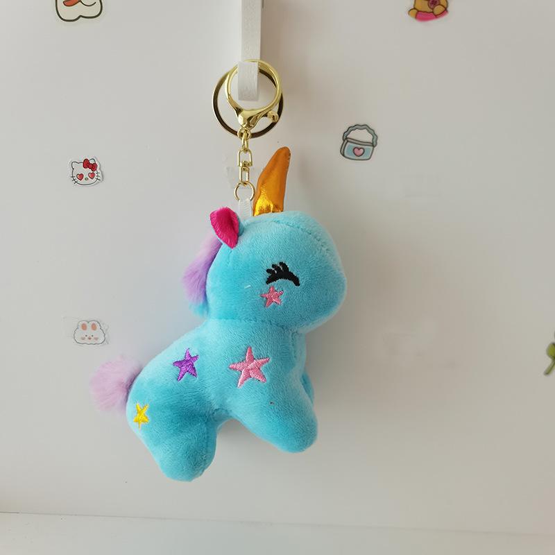 Unicorn Doll Pendant Cute School Bag Hanging Ornament Wedding Gift Children's Toy Claw Machine Keychain