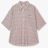 Oversized Check Short Sleeve Shirt 9176221989