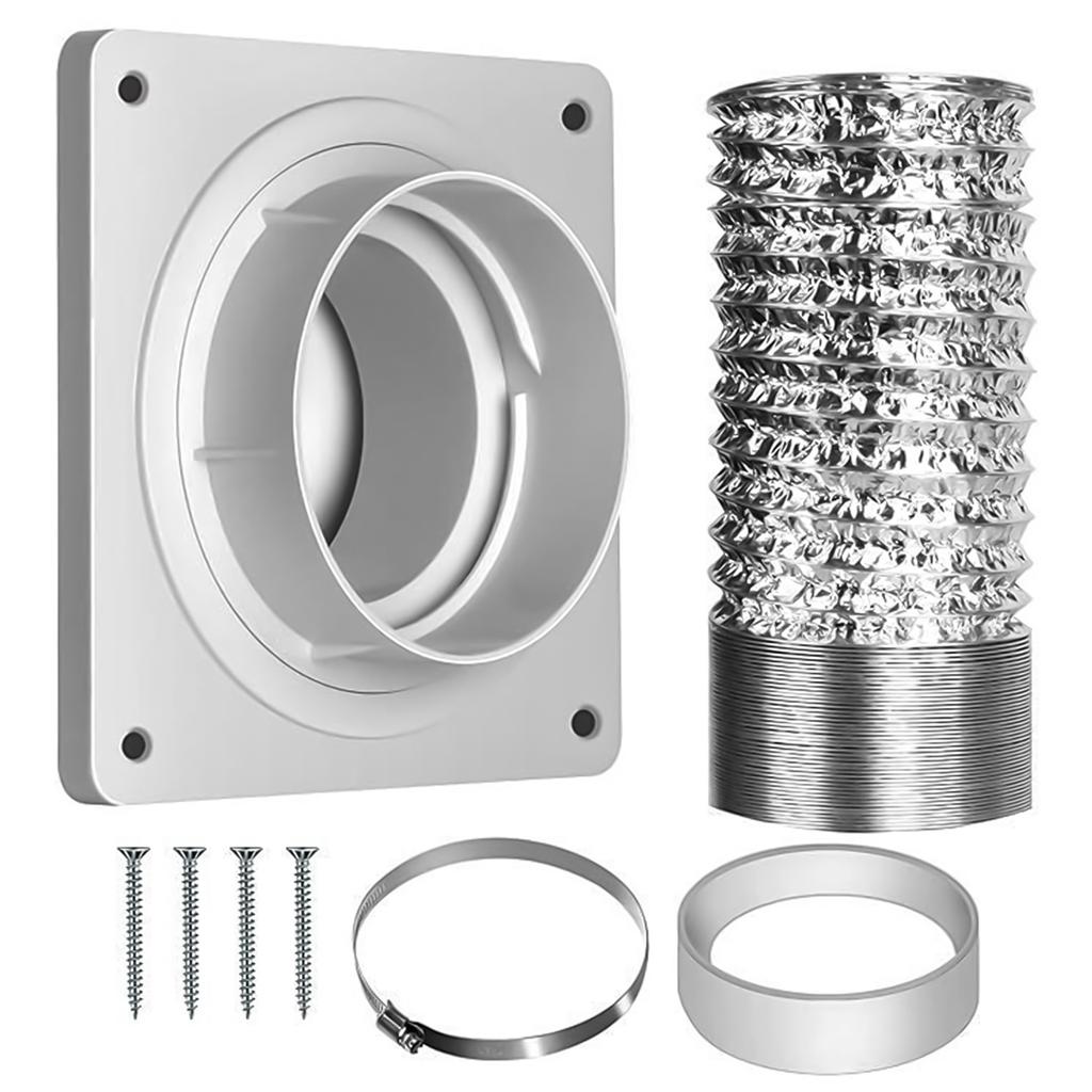 Dryer Vent Wall Plate Twist Lock Dryer Vent Connector Kit Dryer Duct Connector Flange for Wall Vent Ceiling Greenhouse