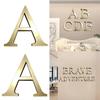 10cm Gold 26 English Letters DIY 3D Mirror Acrylic Wall Stickers, Home Retro Wall Art Decor For Party Wedding Christmas