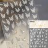 Jelly Butterfly 5D Nail Art Sticker Rhinestone Crystal Charming Shiny Insect Animals DIY Self Adhesive Decoration Manicure Decal