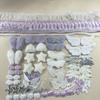 Colorful Material Pack Set DIY Plush Ear Handmade Material Pack Pink Bow Lace Pain Bag Card Cover Decoration 111pcs Material Kit
