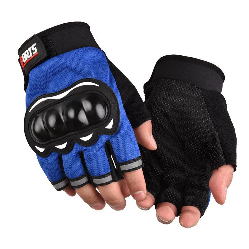 

Motorcycle Tactical Hard Shell Half Finger Gloves Long Fingers Outdoor Sports Racing Riding