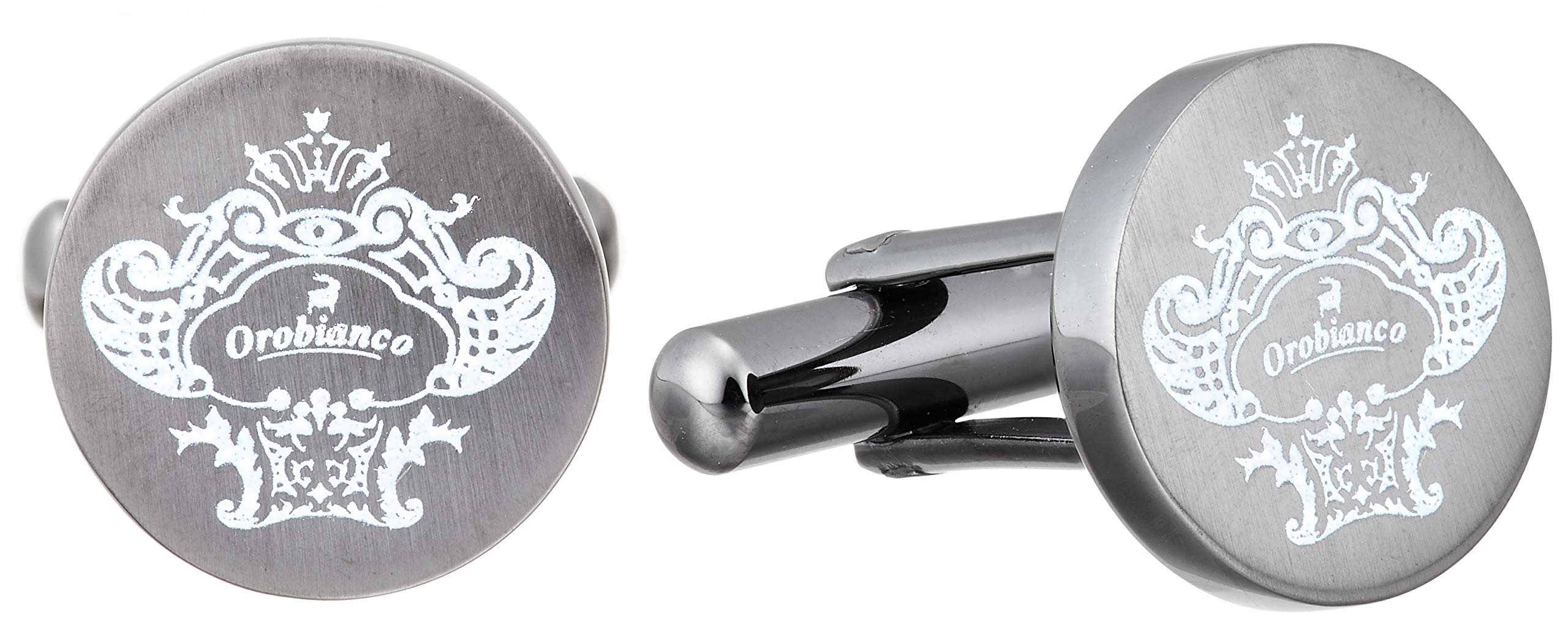 Мужские запонки Orobianco ORC251B Серебристые, Япония, 14 x 14 x 20 мм (Свободный размер)