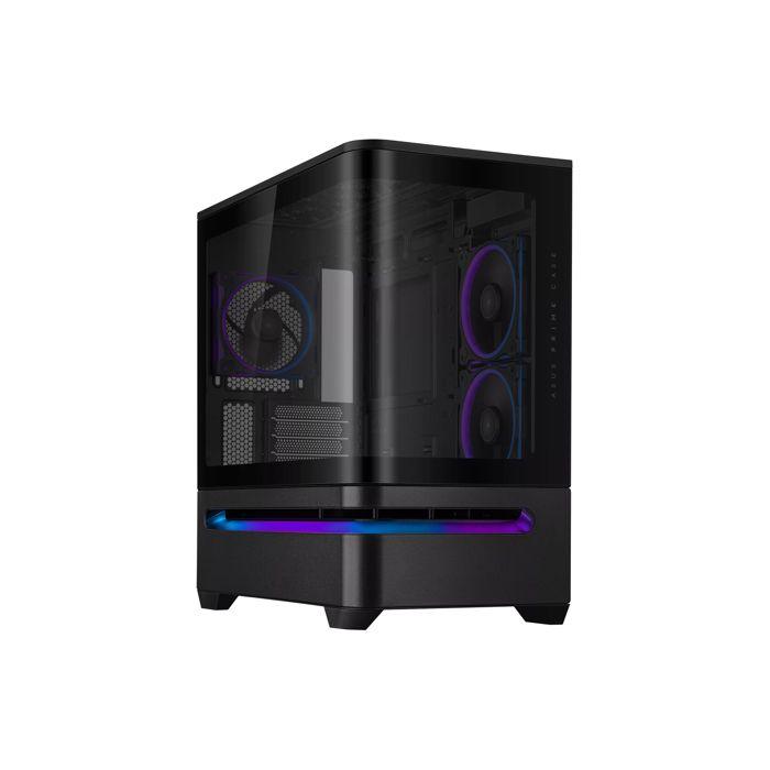ASUS Prime AP202 TG ARGB Noir – Boîtier PC mATX Compact