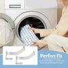 Back Pain Relief Laundry Tool Front Load Washing Machine Catcher Net, Foldable Anti-drop Washer Room Storage Solutions Collection Suction Cup