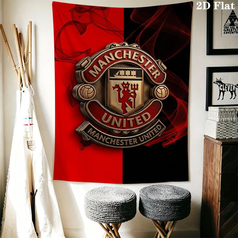 Manchester Football Club Crest Threepiece Set 1 Duvet Cover 2 Pillowcase Without Core Bedding Set Soft And Comfortable