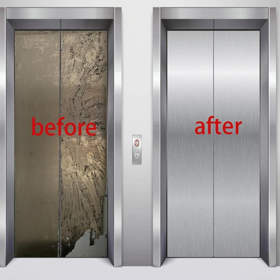 Silver Brushed Sticker Cabinet Sink Refrigerator Furniture Color Change Water-Repellent Self-Adhesive Do-It-Yourself Wall Sticker Door Sticker