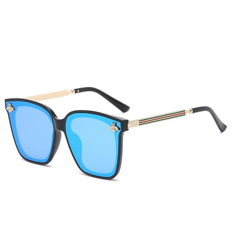 Luxury Bee Fashion Sunglasses For Men And Women Glamour Designer Ladies Sun Glasses Square Trend Eyewear Uv400