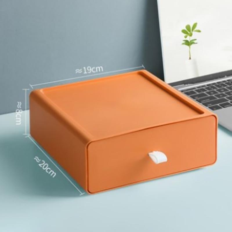 Schreibtisch Stapelbare Organizer Schublade Bürozubehör Bunte Aufbewahrungsbox Make-up Kunststoff Aufbewahrungsbehälter Badezimmer Aufbewahrung 1 Stück