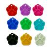 100Pcs Paw Pet Dog ID Tag Custom Engraved Name Plate Phone Dogs ID Tags Personalized Aluminum Pet Pendant Key Chain