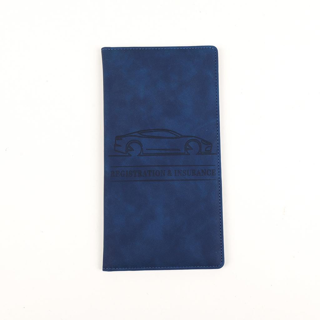 Cartera tarjetero para hombre con clip multifuncional para tarjetas de registro del coche, licencia de conducir y seguro del vehículo