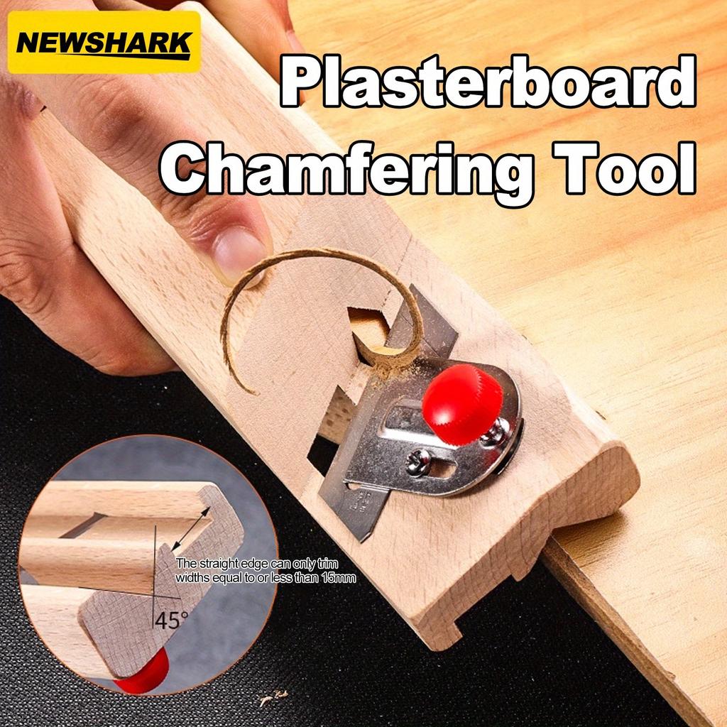 30-Degree Bevel and 45-Degree Bevel, Durable wood structure, Non-Electric Woodworking Chamfering Tool for Wood & Gypsum Board