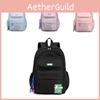 Trendy Lightweight School Backpack For Teens Featuring Durable Nylon Material And Chic Colors