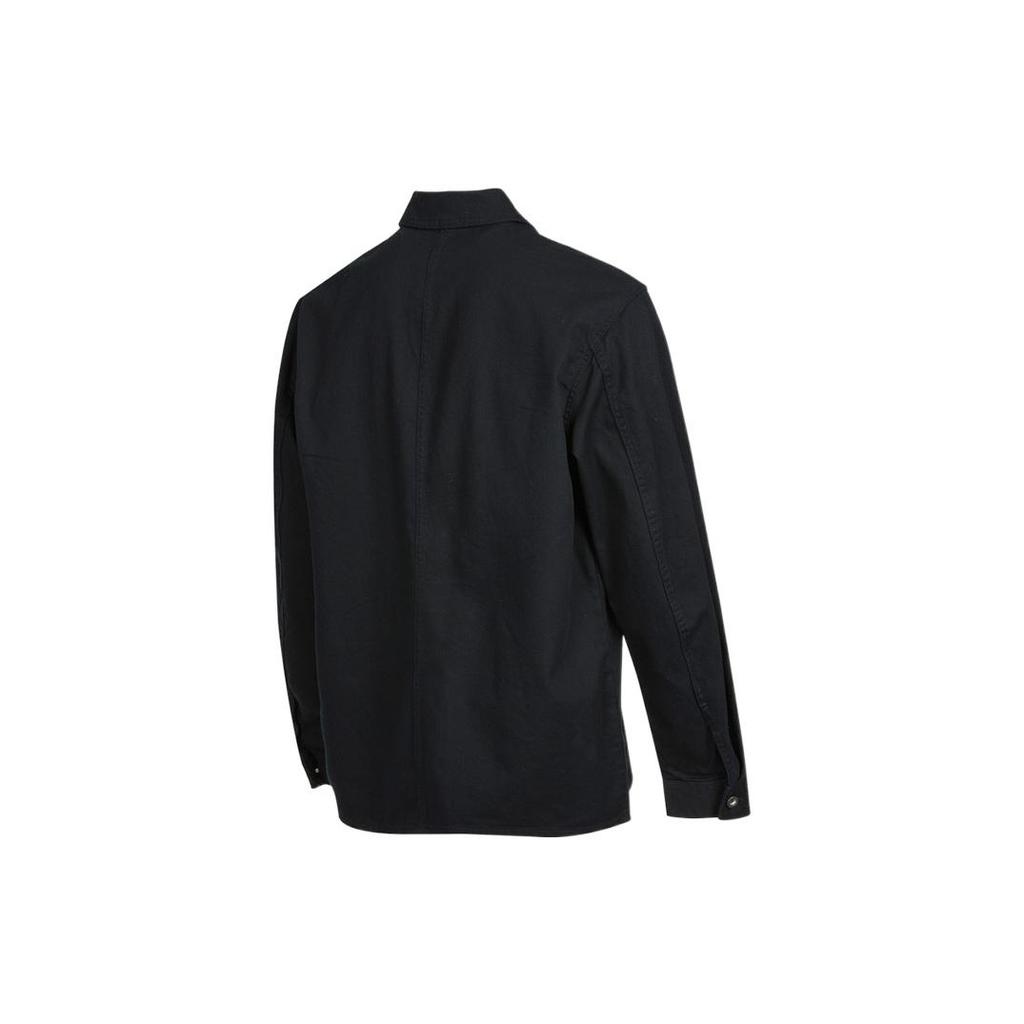 Men's Converse SS22 Cargo Casual Long Sleeves Autumn Black Shirt 10024172-A02