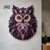 Quilten Hobby Cadeau voor Haar DIY Uil Patchwork Set, Gelaagd Stof Naaien Gepersonaliseerd Verjaardag Knutselaars 3D Textiel Knutselproject Volwassenen, Handgemaakt Huis