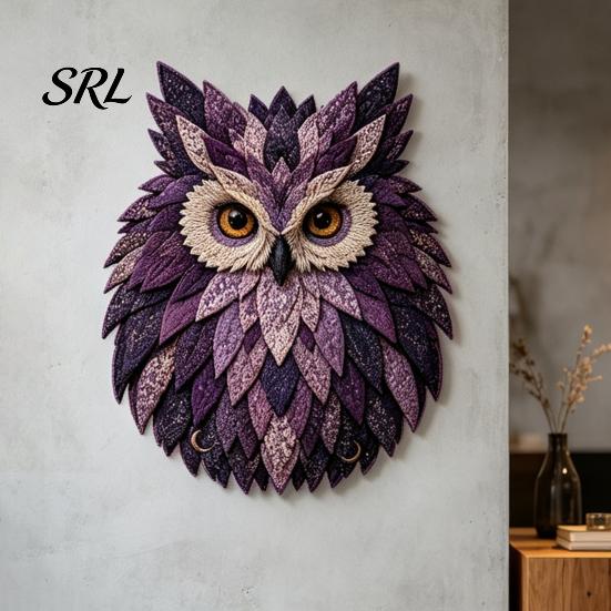 Quilten Hobby Cadeau voor Haar DIY Uil Patchwork Set, Gelaagd Stof Naaien Gepersonaliseerd Verjaardag Knutselaars 3D Textiel Knutselproject Volwassenen, Handgemaakt Huis