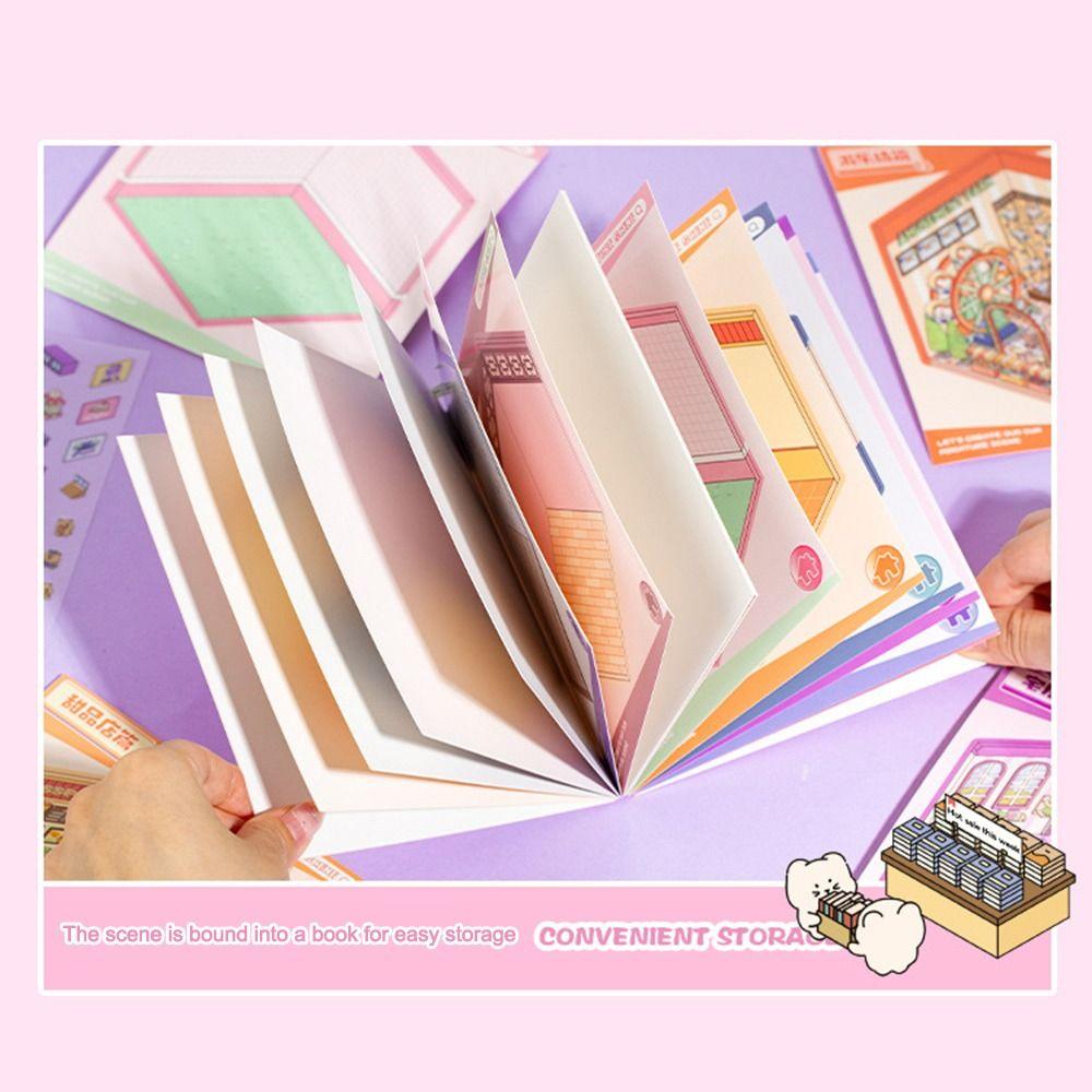 18Pcs Capybara Visual Stacking Sticker DIY Notebook Sticker New Landscaping Stickers  Children Gift