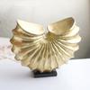Wabi-sabi Fan-Shaped Conch Shell Pattern Artistic Decor for Living Room & Office