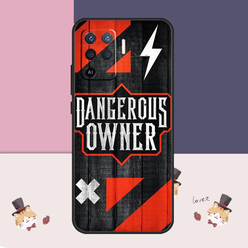 Warning Angry Danger Owner Case For Oppo A38 A58 A78 A98 A54 A74 A94 A18 A57 A17 A77 A80 A60 A40 A96 A76 A16 A15 A5 Pro