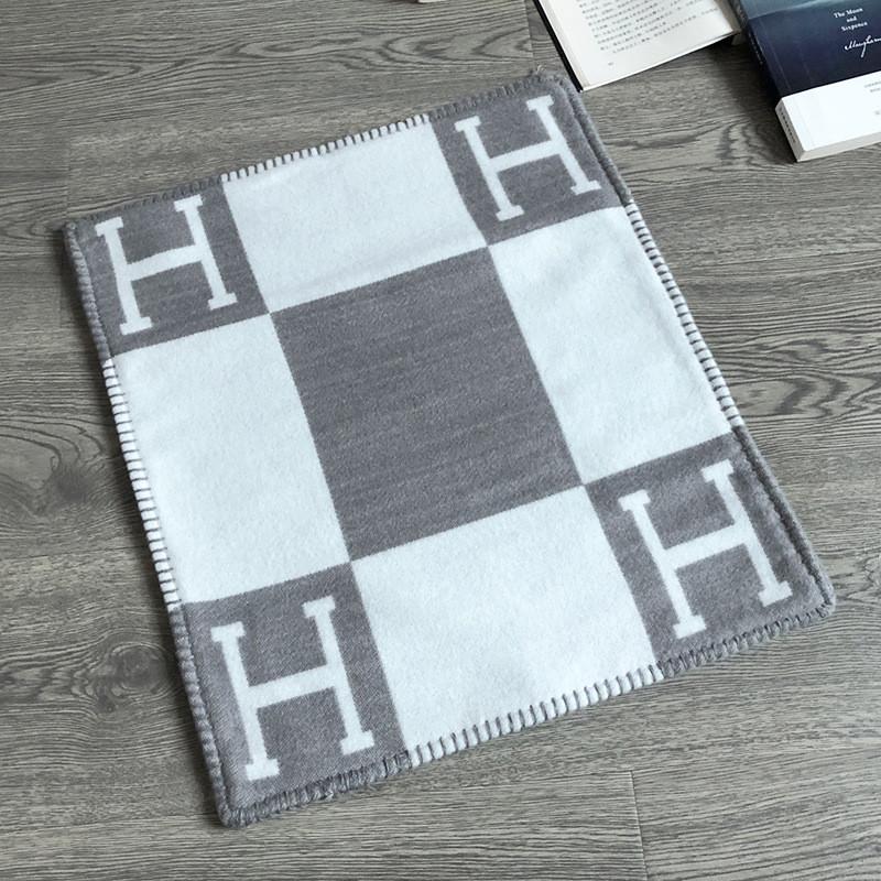 Modern H Letter Throw Pillow Cover With Striped Fabric For Home Decor