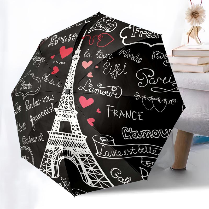 Paris Eiffel Tower Chalkboard Wall Decal Sticker Home Decor Art Mural Gift Umbrella Day Gift Y286