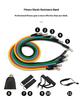 11-Piece Set Tension Device Multifunctional Tension Rope Resistance Belt Muscle Training Fitness Equipment Kit Flexible TPE