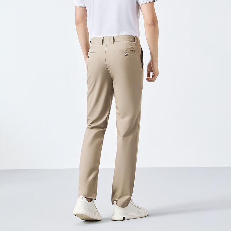 Qipai Men's Lyocell Blend Slim Fit Business Casual Pants