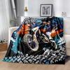 Motocross Adventure Sport Flannel Blanket-Soft and Suitable for Sofas,Beds,Offices,Travel,All Seasons,Great Gift for Holidays and Birthdays.