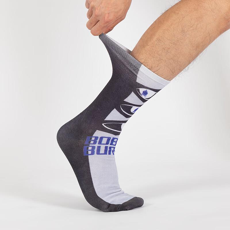 BOBBIE BURNS Pattern Mid-Calf Socks MISC