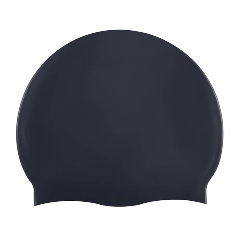 Silicone Swim Cap for Adults & Kids - Solid Color, Waterproof, Customizable Logo
