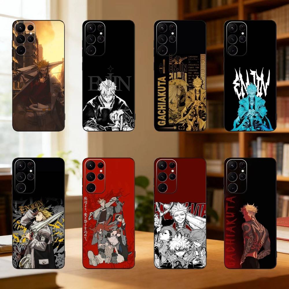 Enjin G-Gachiakuta phone Case For Samsung S25,24,21,22,23,30,Ultra,20,Plus,Fe,Lite,Note Soft Black Cover